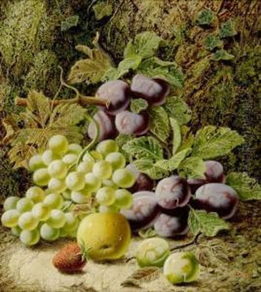 Still Life With Fruits Oil Painting by Oliver Clare