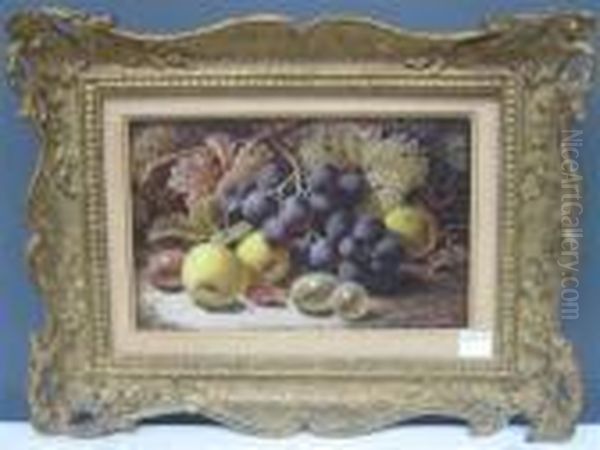 Still Life With Fruit Oil Painting by Oliver Clare