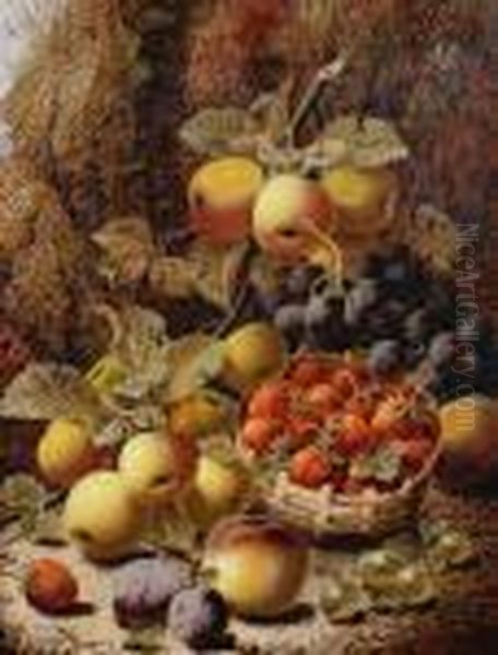 Still Life Of Fruit Oil Painting by Oliver Clare