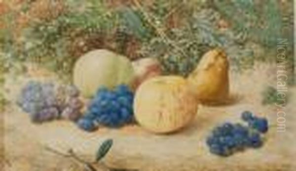 Still Life With Fruit Oil Painting by Oliver Clare