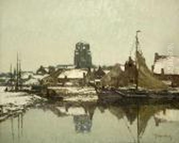 Ansicht Von Zierikzee In Holland Oil Painting by Maximilian Clarenbach