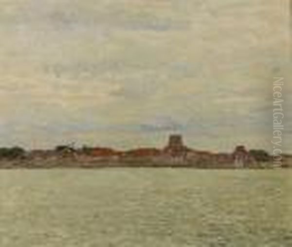 Stadt Am Fluss Oil Painting by Maximilian Clarenbach