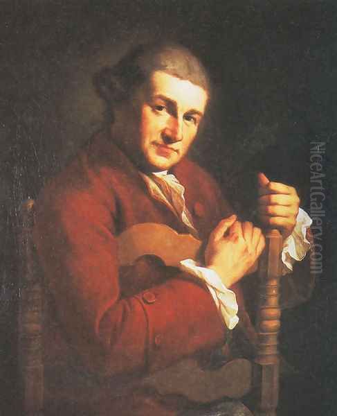 Portrait of David Garrick Oil Painting by Angelica Kauffmann