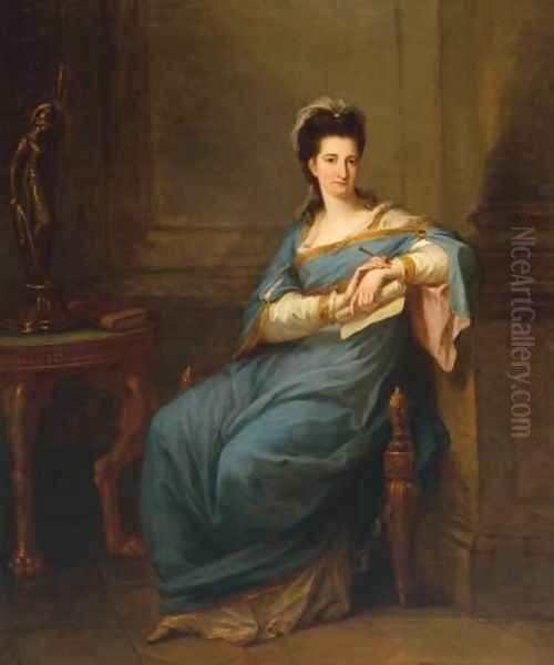 Portrait of a Lady Oil Painting by Angelica Kauffmann