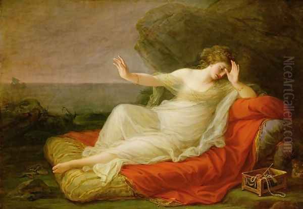 Ariadne Abandoned by Theseus on Naxos Oil Painting by Angelica Kauffmann