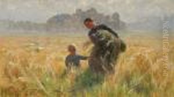 Flanders (1890) Oil Painting by Emile Claus