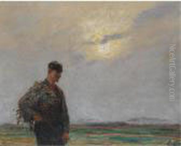 Boerken Op Het Land Oil Painting by Emile Claus