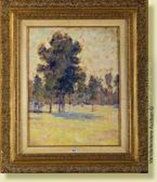 Pre Ensoleille Oil Painting by Emile Claus