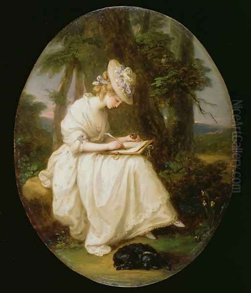 Louisa Hammond Oil Painting by Angelica Kauffmann