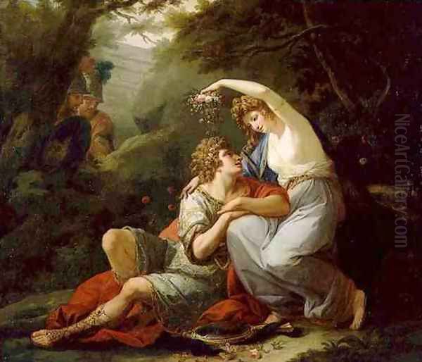 Rinaldo and Armida Oil Painting by Angelica Kauffmann