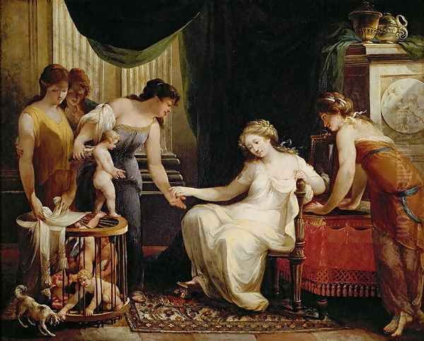 Vendor of Love Oil Painting by Angelica Kauffmann