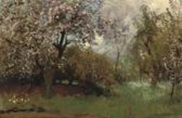 Spring Oil Painting by George Clausen