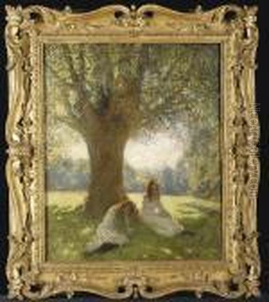 The Spreading Tree Oil Painting by George Clausen