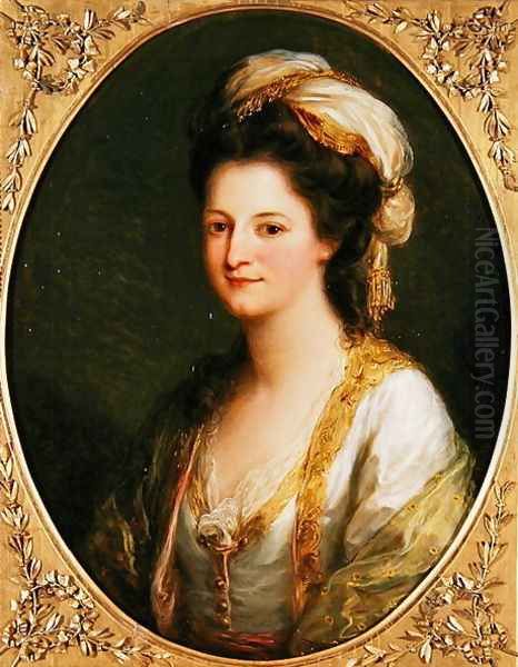 Portrait of a Woman Oil Painting by Angelica Kauffmann