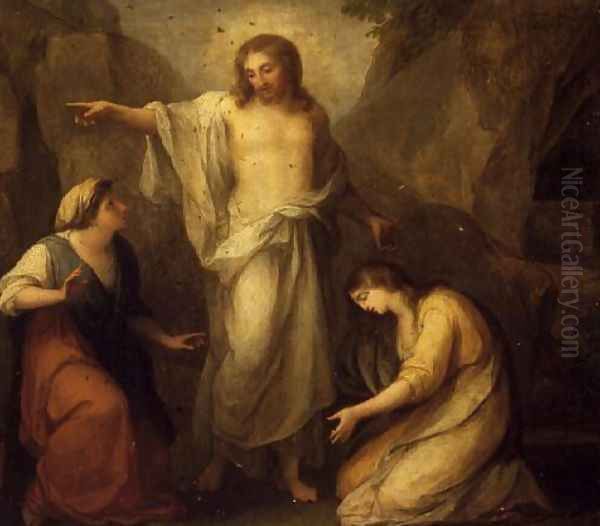 Christ Appearing to Martha and Mary Magdalen Oil Painting by Angelica Kauffmann