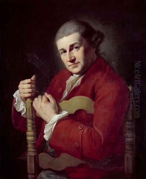 David Garrick 1717-79 Oil Painting by Angelica Kauffmann