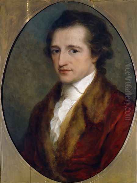 Johann Wolfgang von Goethe Oil Painting by Angelica Kauffmann