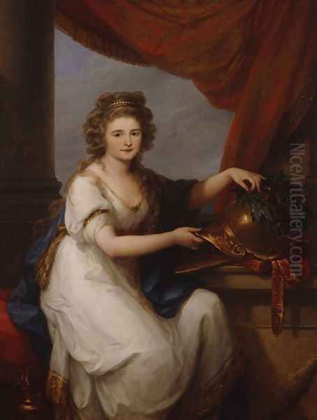 Portrait of Countess Catherine Skawronska Oil Painting by Angelica Kauffmann