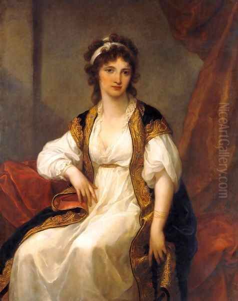 Portrait of a Young Woman Oil Painting by Angelica Kauffmann