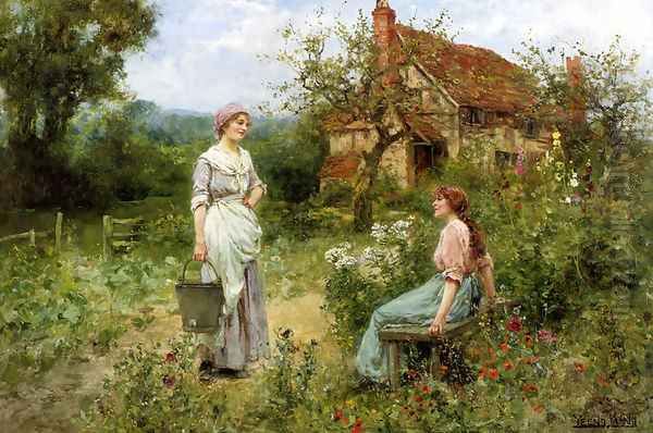 Gossips Oil Painting by Henry John Yeend King