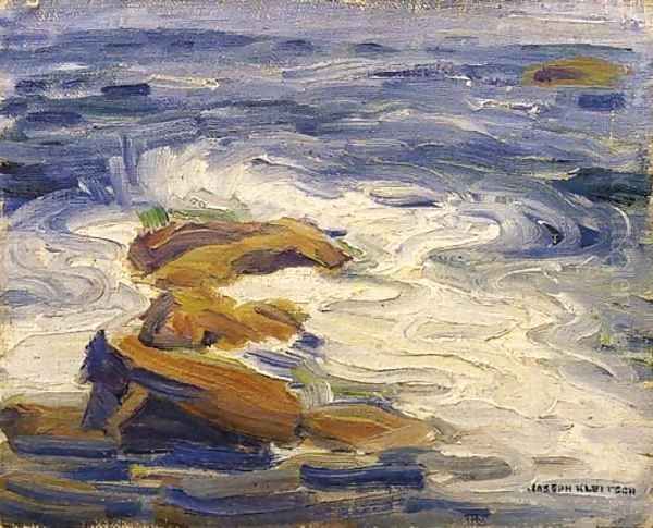 Blue Seas Oil Painting by Joseph A. Kleitsch