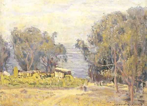 Old Laguna (Foot of Anita Street) Oil Painting by Joseph A. Kleitsch