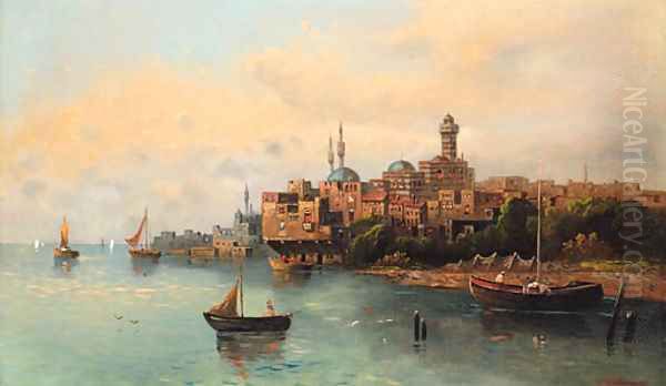 Constantinople Oil Painting by Karl Kaufmann