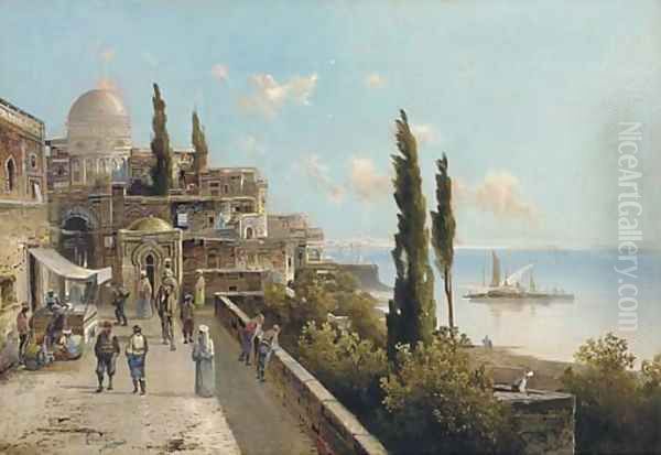 An Oriental view Oil Painting by Karl Kaufmann