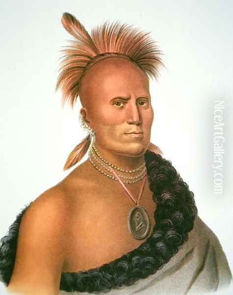 Chief Sharitarish Oil Painting by Charles Bird King