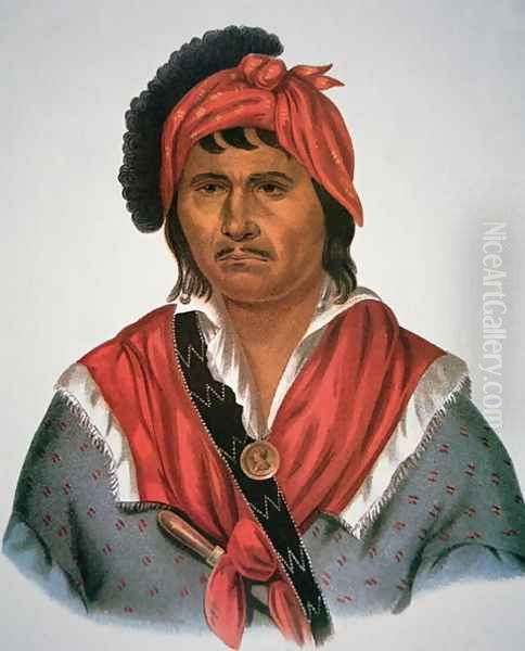 Neamathla Chief Oil Painting by Charles Bird King