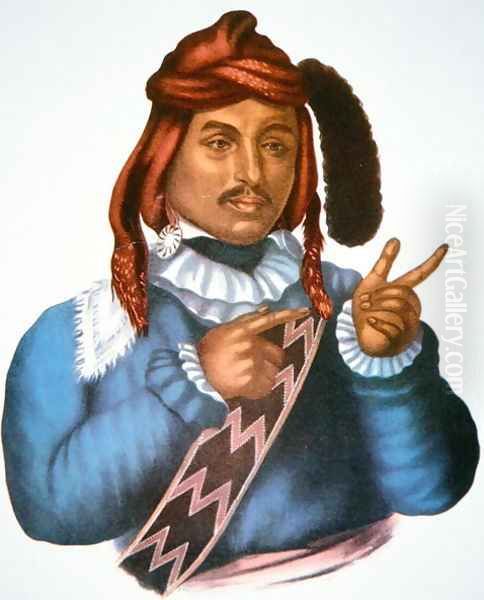 Chief Itcho Tustenneggee Oil Painting by Charles Bird King