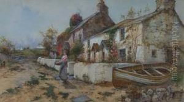 The Picture Cottages Oil Painting by Joseph Hughes Clayton