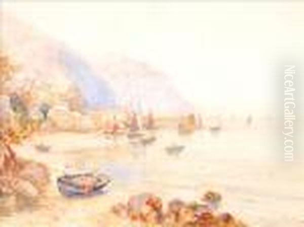 Fishingvillage, Clovelly Oil Painting by Joseph Hughes Clayton