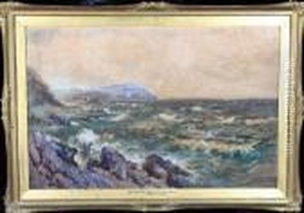 Off Wylfa Head, West Anglesea Oil Painting by Joseph Hughes Clayton