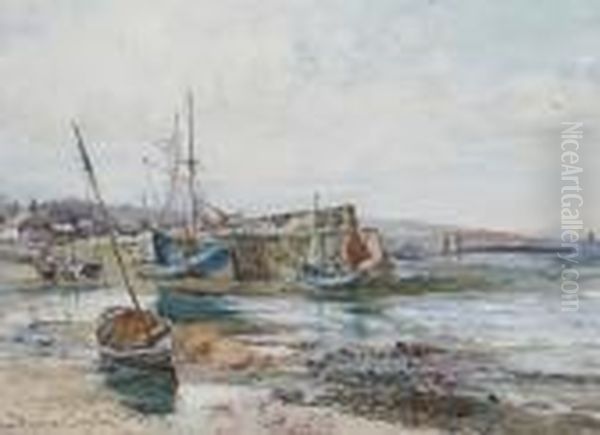 Low Tide Oil Painting by Joseph Hughes Clayton