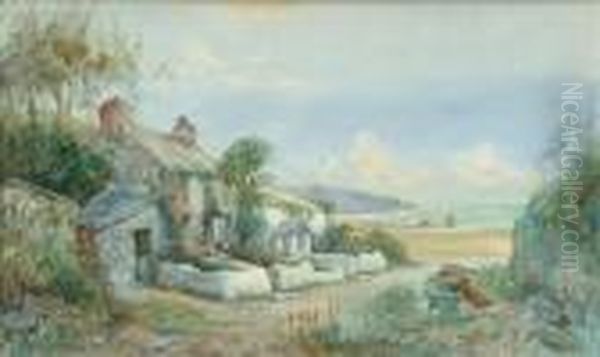 Coastal Scenes A Pair Oil Painting by Joseph Hughes Clayton