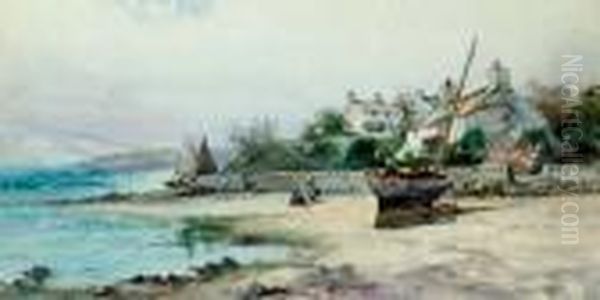 Low Tide Oil Painting by Joseph Hughes Clayton