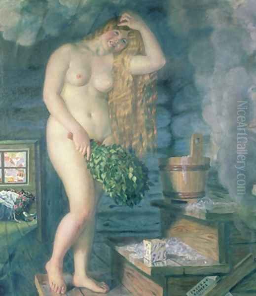 Russian Venus Oil Painting by Boris Kustodiev