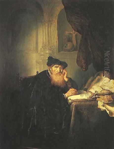 A Philosopher 1635 Oil Painting by Salomon Koninck