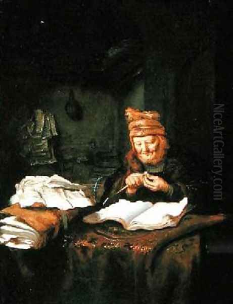 The Old Philosopher Oil Painting by Salomon Koninck