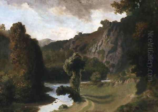 Cousin Valley near Avallon Oil Painting by Teofil Kwiatkowski