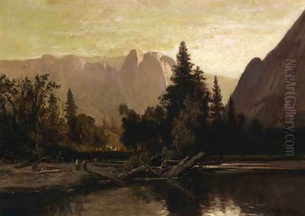 Yosemite Valley Oil Painting by William Keith