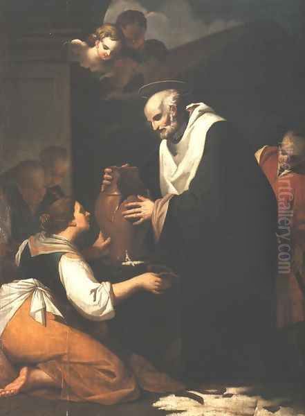 Miracle by St. John of Kanty Oil Painting by Tadeusz Kuntze-Konicz