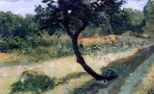 Tree in the Field (Arbre dans le champ) Oil Painting by Leon Kaufmann (Kamir)