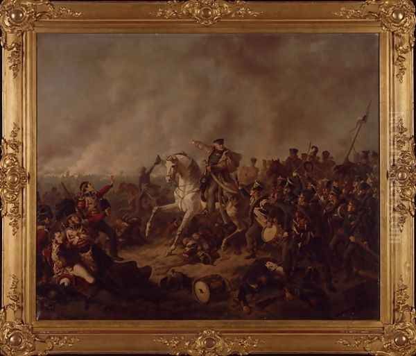 The Battle of Waterloo Oil Painting by Friedrich Kaiser