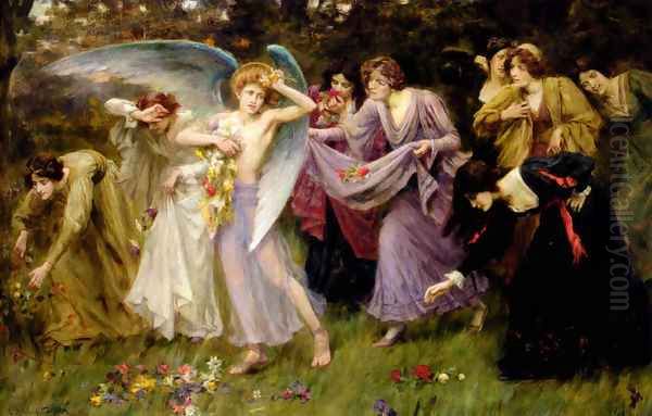 The Gifts Of Love Oil Painting by George Sheridan Knowles