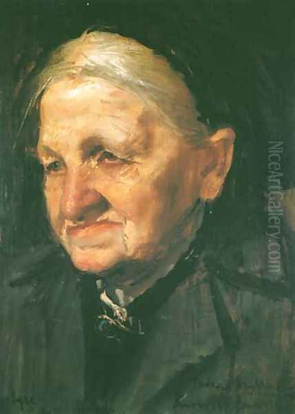 Portrait of Matylda Szednicka Oil Painting by Konrad Krzyzanowski