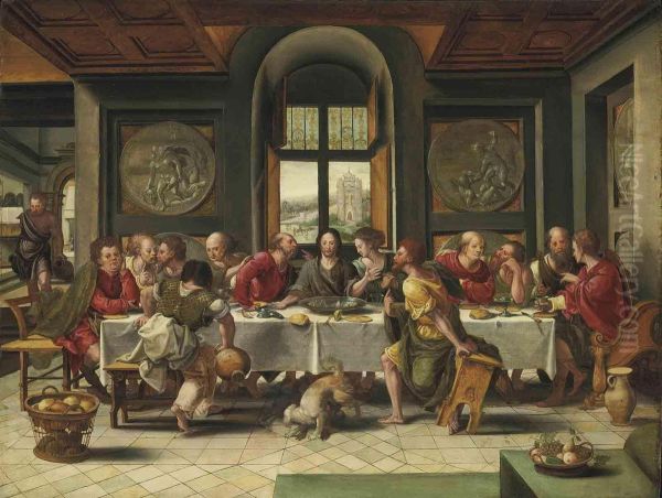 Workshop The Last Supper Oil Painting by Pieter Coecke Van Aelst