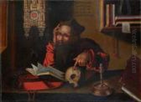 San Girolamo Oil Painting by Pieter Coecke Van Aelst