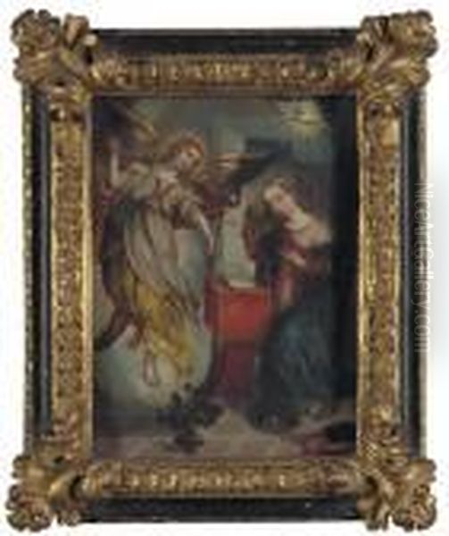 The Annunciation Oil Painting by Pieter Coecke Van Aelst